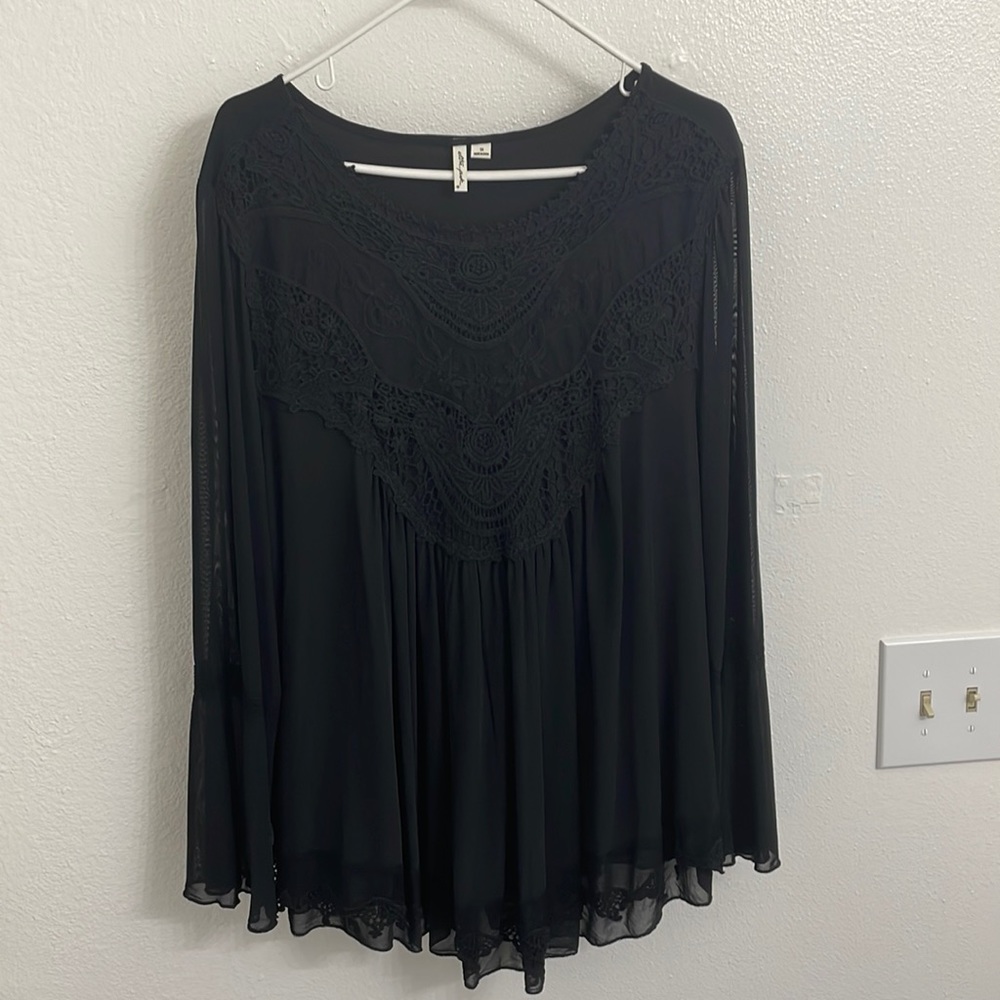 Black Lace Blouse